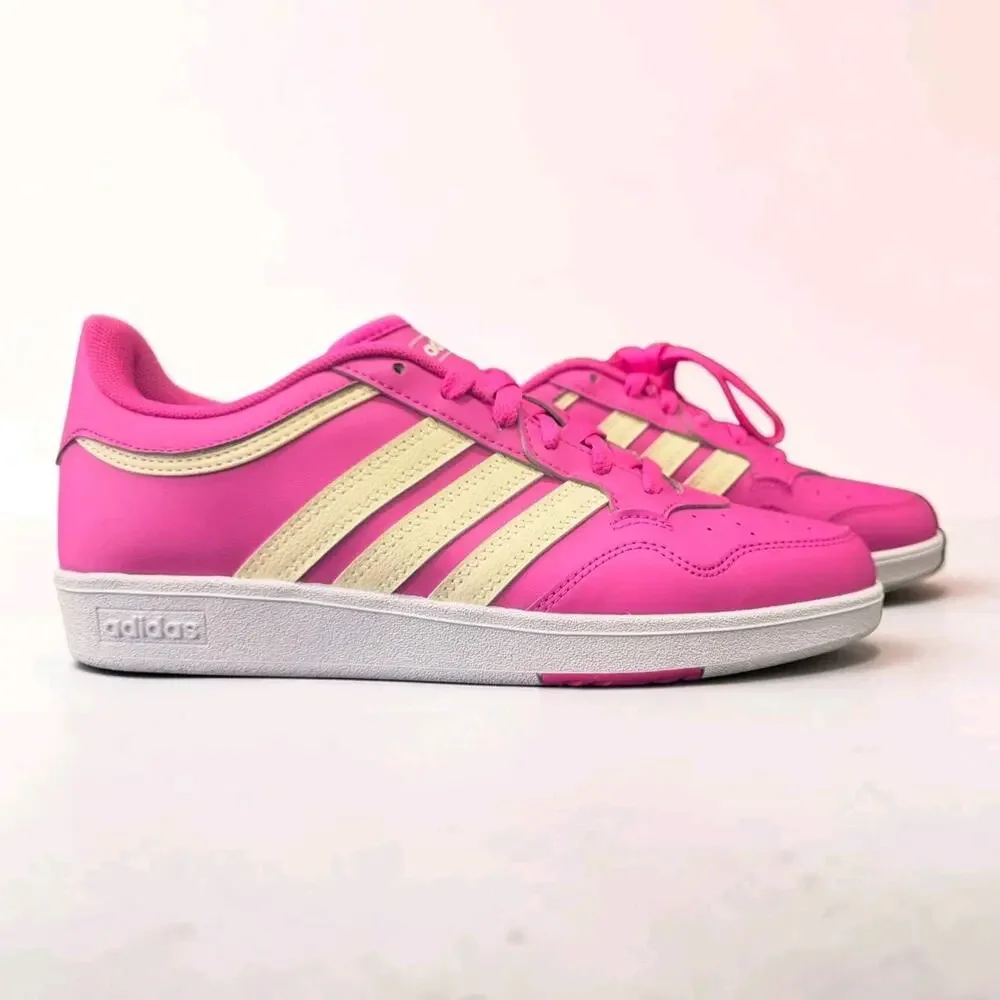 adidas Hoops 4.0 W Pink Off White Retro Casual Sneakers Women's Size 8.5 JR6713
